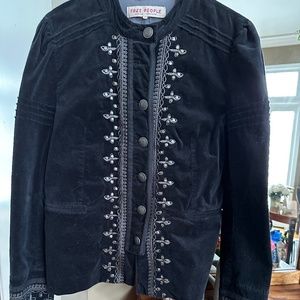 Free People black suede jacket/blazer